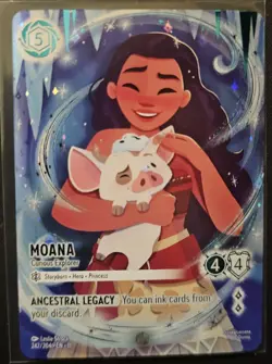 Disney Lorcana Moana - Curious Explorer 242/204 Foil English 4/4 - Image 1