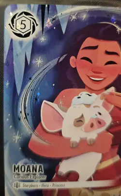 Disney Lorcana Moana - Curious Explorer 242/204 Foil English 4/4 - Image 3