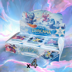 Disney Lorcana TCG Winterspell Booster Box Case 4 Boxes ❄ Factory Sealed - Image 1