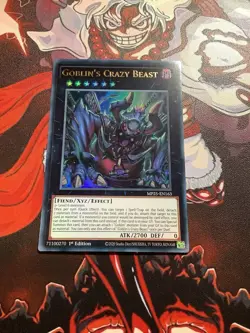 x1 Goblin's Crazy Beast - MP25-EN163 - Ultra Rare - 1st Edition Yu-Gi-Oh! M/NM - Image 1