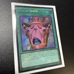 Yugioh! 1x Pot of Sloth CORI-EN061 Secret Rare 1st Ed LP - Image 1