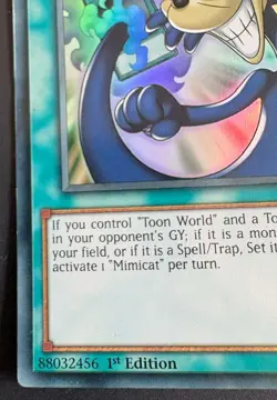 Yugioh Mimicat SS01-ENV03 LP Holo - Image 2
