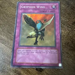 🔥Yu-Gi-Oh! TCG Gryphon Wing Holo SDP-050 Unl Edition Super Rare NM - Image 1