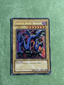Yugioh Serpent Night Dragon MRL-103 REVERSE SECRET RARE MISPRINT - Image 1
