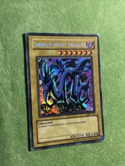 Yugioh Serpent Night Dragon MRL-103 REVERSE SECRET RARE MISPRINT - Image 2
