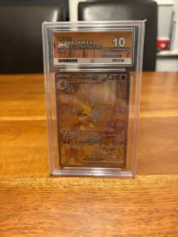 Alakazam EX 201/165 SIR - Scarlet & Violet : 151 - Pokemon TCG - ACE Grade 10 - Image 1