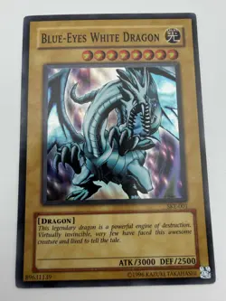 Yugioh Blue-Eyes White Dragon SKE-001 Ultra Rare MP Unlimited - Image 1