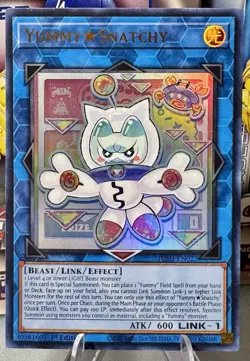 Yugioh! 1x Yummy Snatchy JUSH-EN022 Collector's Rare 1st Edition Mint Unplayed - Image 1
