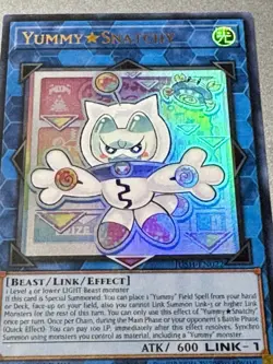 Yugioh! 1x Yummy Snatchy JUSH-EN022 Collector's Rare 1st Edition Mint Unplayed - Image 2