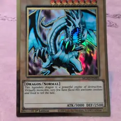 MISPRINT Blue Eyes White Dragon 1st Ed MGED-EN001 SHIFT ERROR - Image 3