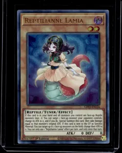 Yugioh! Reptilianne Lamia GFP2-EN116 1st Edition Ultra Rare - Image 1