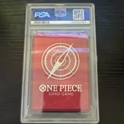 Bandai 2025 One Piece CCG Roronoa Zoro OP12-020 Leader Foil PSA 10 EN - Image 2