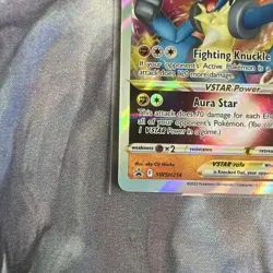 Pokemon TCG Lucario VSTAR SWSH214 Black Star Promo Holo - Image 2