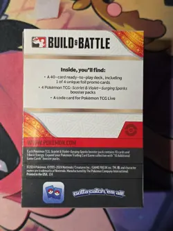 Pokemon Surging Sparks Build and Battle Box Sealed - Image 3