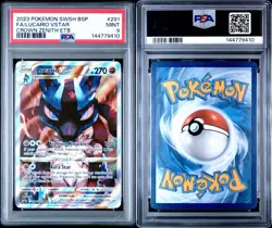 Pokemon TCG SWSH Full Art Lucario Vstar Black Star Promo SWSH291 PSA 9 Mint - Image 4