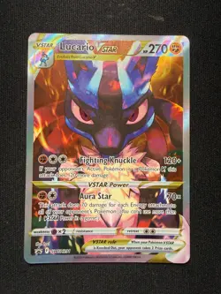 Pokemon TCG Lucario VSTAR SWSH291 - Ultra Rare - Black Star Promo - NM - Image 2