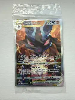 Pokemon TCG Lucario VSTAR SWSH291 Crown Zenith Promo Factory Sealed, Near Mint - Image 1