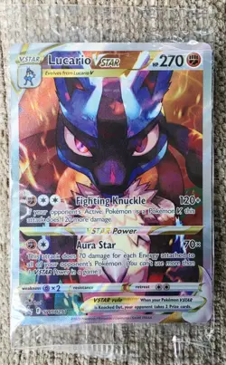 Pokemon TCG Crown Zenith Lucario VSTAR SWSH291 Black Star Promo Sealed - Image 1