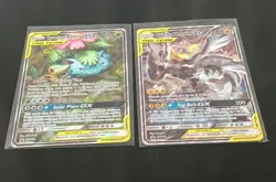 2 Total- Pokemon Promo Tag Team Pikachu & Zekrom GX SM168 + Venusaur/Snivy SM229 - Image 1