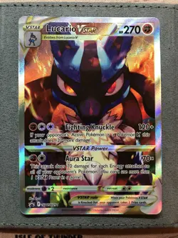 Lucario VSTAR Swsh291 Sword & Shield Crown Zenith Pokemon TCG Black Star Promo - Image 1