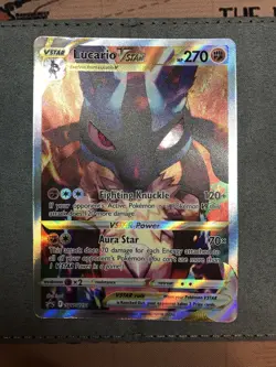 Lucario VSTAR Swsh291 Sword & Shield Crown Zenith Pokemon TCG Black Star Promo - Image 2
