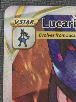 Pokemon TCG Lucario VSTAR SWSH291 Black Star Promo SWSH Crown Zenith ETB Promo - Image 2