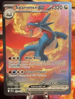 Pokemon SALAMENCE ex Special Illustration Rare SIR Journey Together 187/159 - Image 1