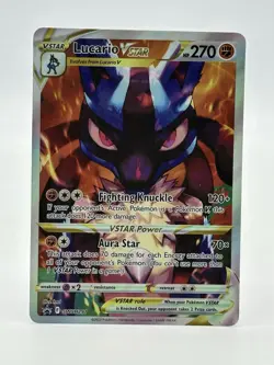 Pokemon TCG Lucario VSTAR SWSH291 Holo Black Star Promo Crown Zenith - Image 1