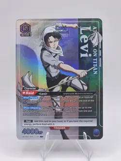 Union Arena: Attack on Titan - Levi R Holo Raid UE10ST/AOT-1-110 - Image 1