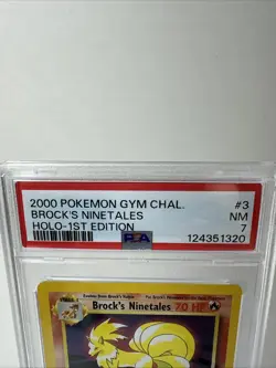 Brock's Ninetales [1st Edition] #3 Pokemon Gym Challenge PSA Grade 7-NM - Image 2