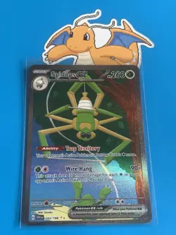 Pokemon TCG Spidops EX Scarlet Violet Base Set Holo Card 243/198 NM - Image 1