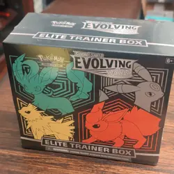 Pokemon TCG Sword & Shield Evolving Skies Elite Trainer Box 8 Packs 6+ EN 2021 - Image 1