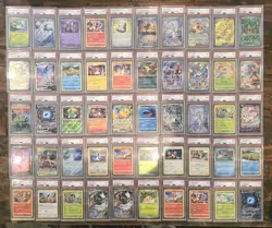 50 x Lot most English PSA 9 Sword Shield & Scarlet Violet Graded Pokemon Cards - Image 1