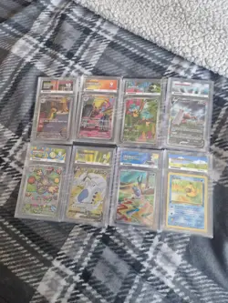 Pokemon Bundle 8 Graded Cards Ace - Image 1