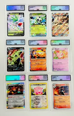 TCG LOT : 9 POKEMON MPE GRADED CARDS (Lot B) - Image 1
