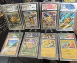 Pikachu Ace 9 Bundle 8 Graded Pokemon Cards - Image 1