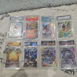 Pokemon Graded Bundle Of Cards Lot Of 8 Slabs Mixed Grades - Image 1