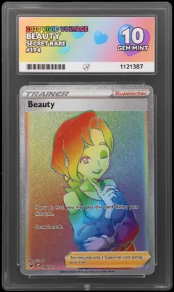 5x Pokemon Graded GEM MINT 10 Cards Bundle | Charizard X EX, Mimikyu AR, Beauty - Image 5