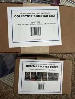Wonders of the First Early Backer Sealed Collector Booster Box Case Starter Deck - Image 1