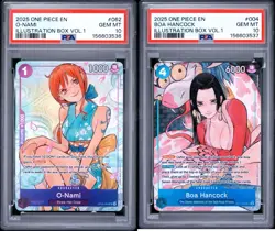 PSA 10 Boa Hancock & O-Nami One Piece Illustration Vol. 1 Promo Sequential Set - Image 1