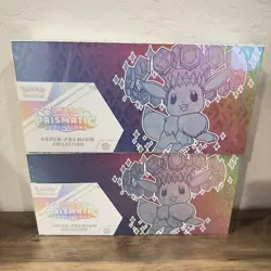 Prismatic Evolutions Super Premium Collection Box's SPC Pokemon TCG Bundle of 2 - Image 1