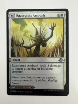 Razorgrass Ambush / Field Foil MTG Magic the Gathering Card NM Near Mint MH3 - Image 1
