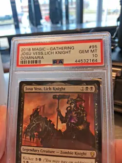 Josu Vess Lich Knight PSA 10 Gem Mint Magic The Gathering Dominaria 95 MTG Card - Image 4