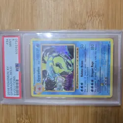 2016 POKEMON XY GYARADOS - HOLO EVOLUTIONS - PSA 9 - #34 34/108 GENUINE - Image 1
