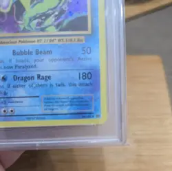 2016 POKEMON XY GYARADOS - HOLO EVOLUTIONS - PSA 9 - #34 34/108 GENUINE - Image 4