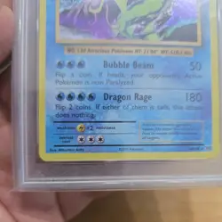 2016 POKEMON XY GYARADOS - HOLO EVOLUTIONS - PSA 9 - #34 34/108 GENUINE - Image 5