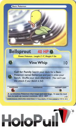 Pokemon Funskool Card Bellsprout India 2004 i01 - Image 1