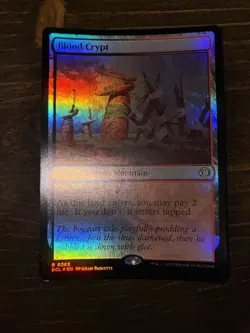 MTG Blood Crypt Foil Land Card — Magic: The Gathering English Standard Size - Image 1