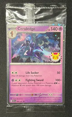 Ceruledge 040/091 Pokemon Day Promo 2024 Pokemon Paldean Fates - Sealed - Image 1