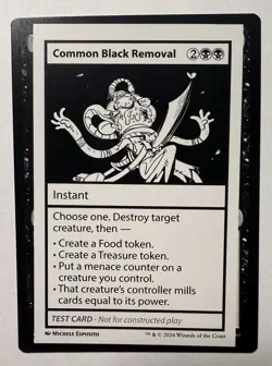 Common Black Removal x1 1x Mystery Booster 2 Playtest Card NM MTG - Image 1